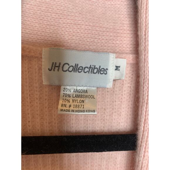 JH Collectibles Pink 90s Angora Wool Sweater Vest Sz Medium - Picture 9 of 11